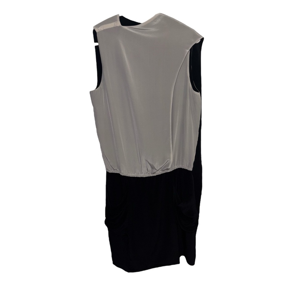 BCBGMaxAzria Silk Hettie Contrast Dress